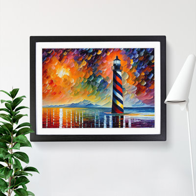 Lighthouse Vol.1 Abstract 1 Piece Single Picture Frame Wall Art