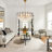 8-Light 23.6" Dimmable Tiered Crystal Chandelier