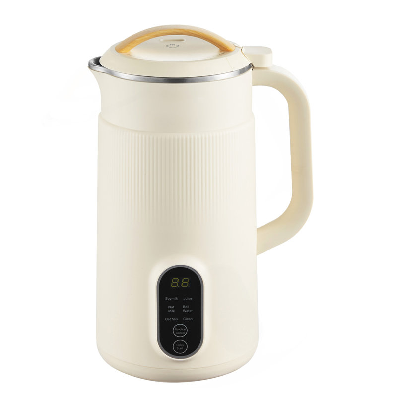 Machine à lait 6-en-1, machine à lait de soja 20 oz avec 6 pales, pour avoine maison, noix, soja, jus, boissons à base de plantes et non laitières avec auto-nettoyage à haute température, eau bouillante, 12 heures Retard