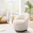 Modern Small Barrel Swivel Accent Chair with Hidden Storage,No installation required-515470280