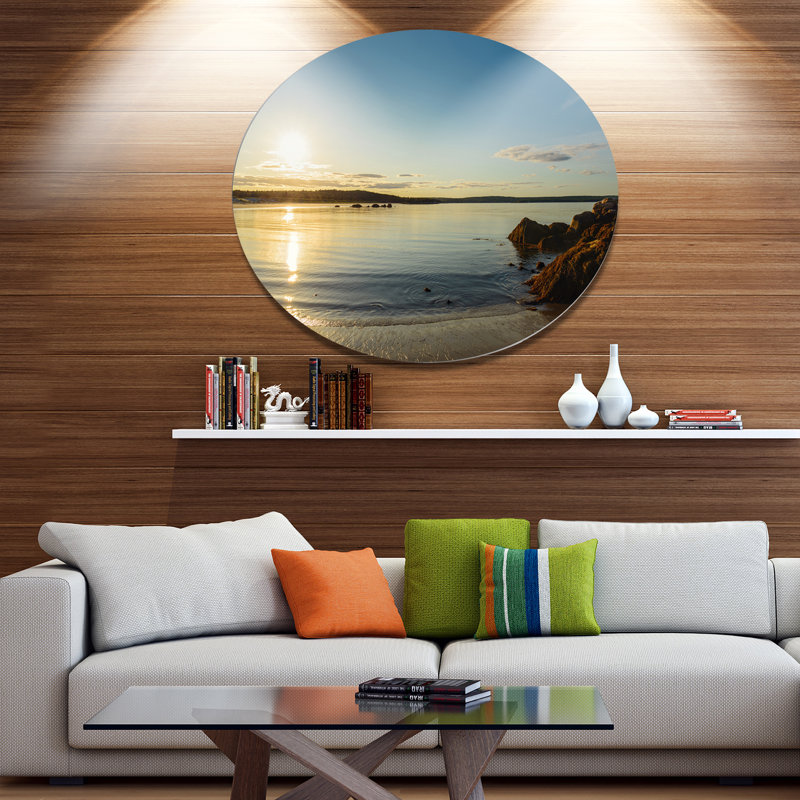 «Carters Beach Nova Écosse Canada», reproduction de photo sur métal, H 23 po x l 23 po