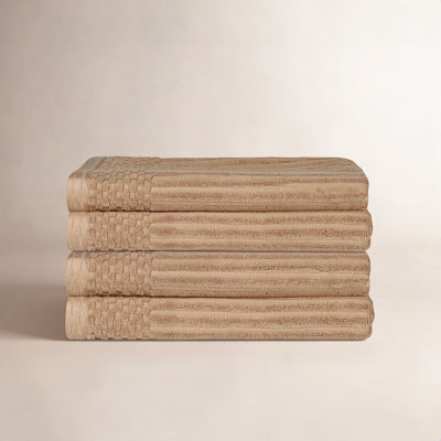 Ribbed Cotton Bath Towel