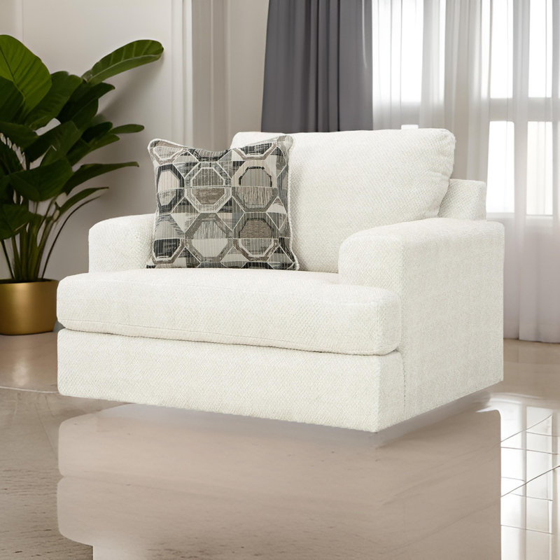 Henly 51 de large, Mélange de polyester blanc