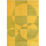 Modern Abstract Circles And Lines Rug