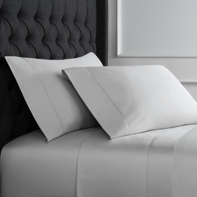 Briani Cotton Blend Sheet Set, Full, Gray