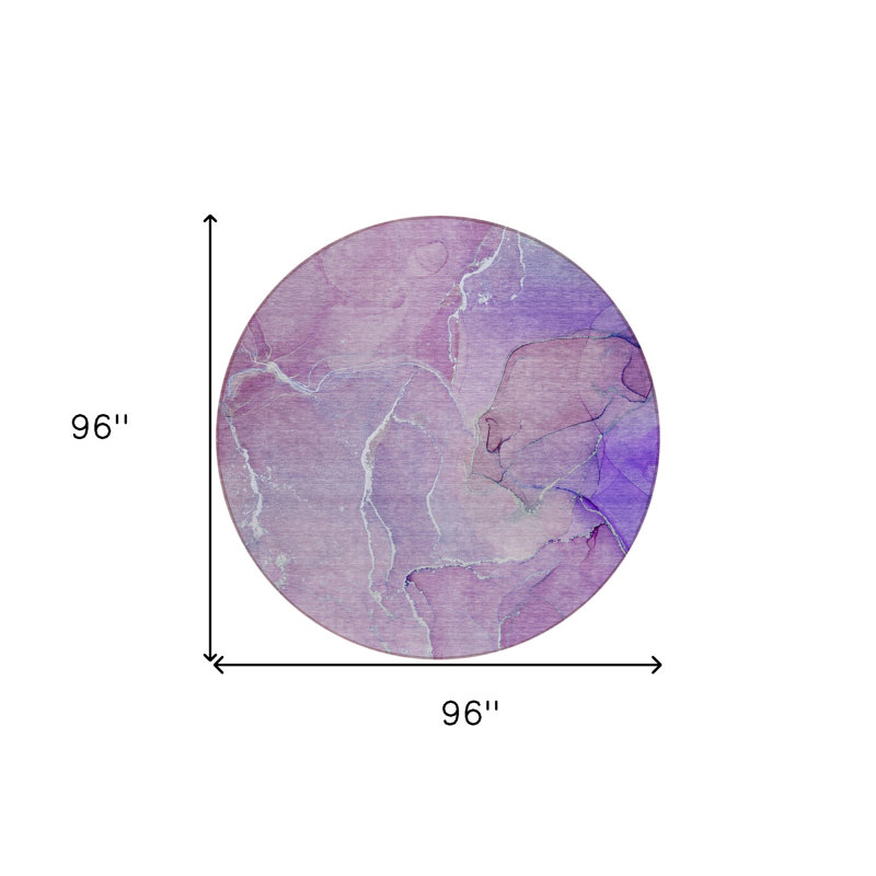 Tapis d'intérieur rond 8 po