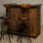 Retro Rectangular Solid Wood Reception Desk-856436395