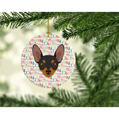 2.8'' Ceramic Animals Hanging Figurine Ornament