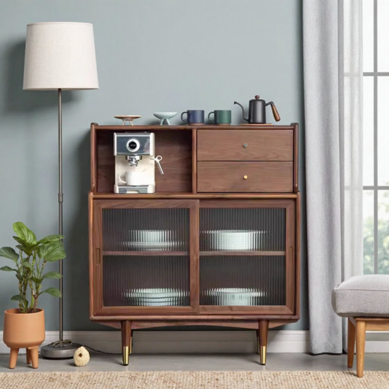 Armoire d'appoint en verre, H 47,24 po x l 39,37 po x P 15,75 po