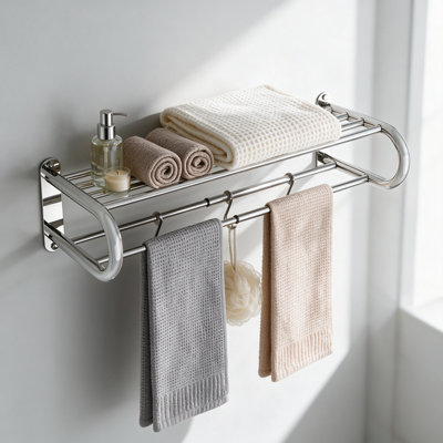 69.2 cm L Stainless Steel Wall Mounted Towel Rack
