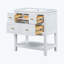 Ensemble de meuble-lavabo simple 29,56 po avec plateau en résine Alexsis-2000730464