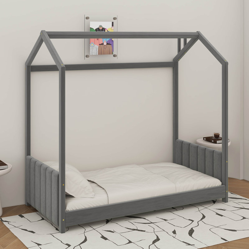 Lit simple en velours