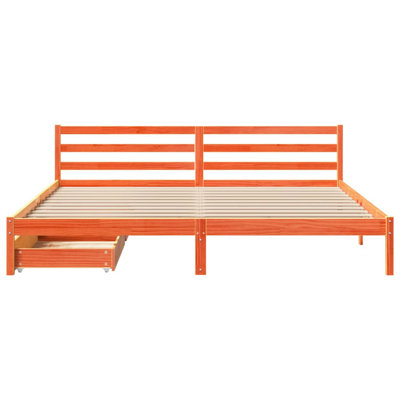 Solid Wood Storage Bed