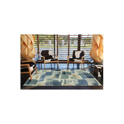 Tapis décoratif à motif de losanges Modern Modern