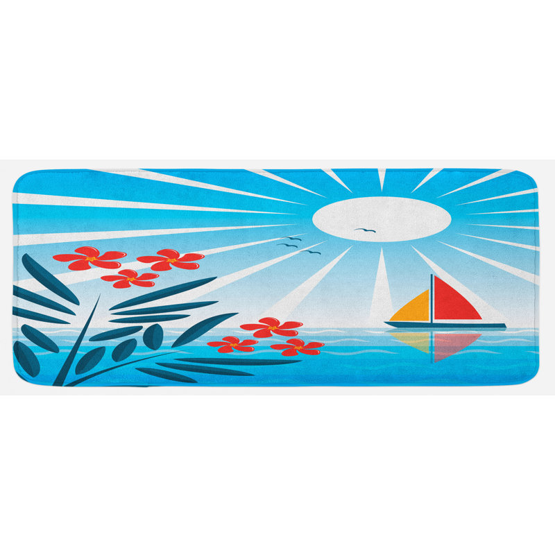 Tapis de cuisine nautique