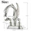 Robinet de lavabo de salle de bain à 2 poignées Swan