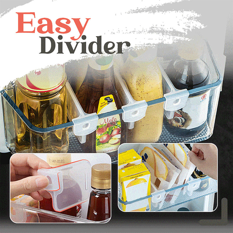 Dish Dish 4Pcs Refrigerator Classification Partition Divider Boards Storage Box