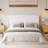Upholstered Bed Frame with Wingback Headboard,Low Profile Platform Bed with Padded Headboard-194271537