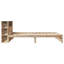 Bookcase Bed Without Mattress Solid Wood Pine-593079473-593079479