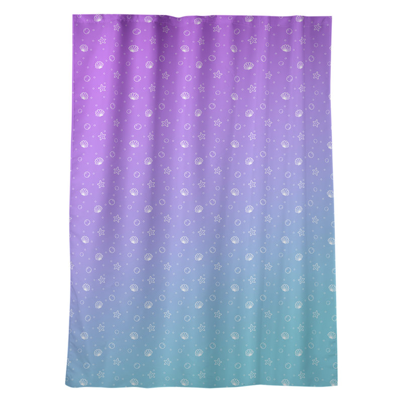 Fazio Room Darkening Curtain Single Panel, Purple/Blue