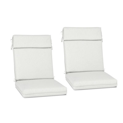 Outdoor High Back Chair Cushion Set of 2