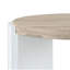 Table de bout moderne en chêne ultrabrillant et blanc, 26 po x 26 po x 24 po, plateau de table de 45 mm d'épaisseur, capacité de poids de 40 lb, fabrication, structure de table en finition, 25,28 po x 23,37 po, bois synthétique
