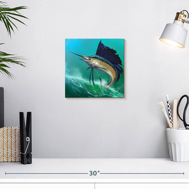 Crowle Wave chevauchant un voilier, H 10 po x l 10 po