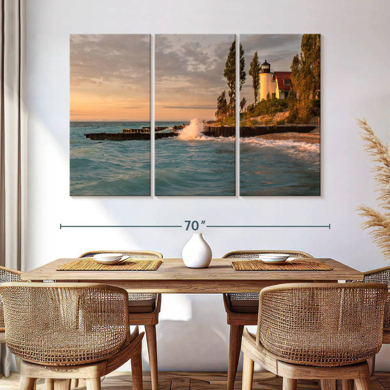 Aletra Point Betsie Lighthouse, 42" H x 65" W