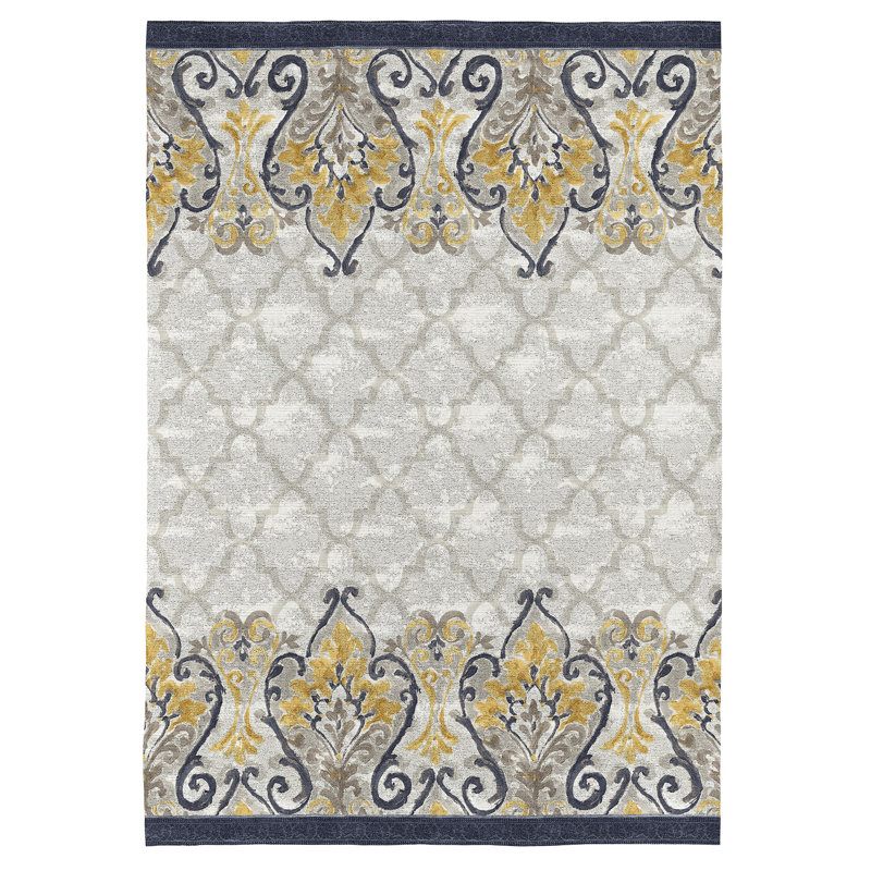 Albers Machine Woven Grey Indoor Rug, Rectangle 140 x 200cm