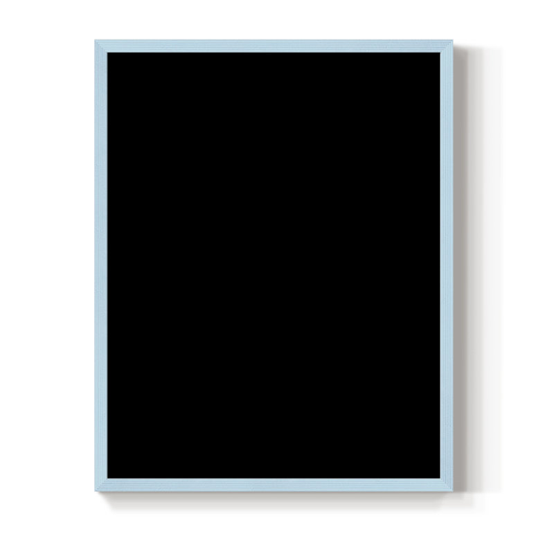 «Neutral Wash I», reproduction encadrée - bois massif, H 21 po x l 17 po, Bleu