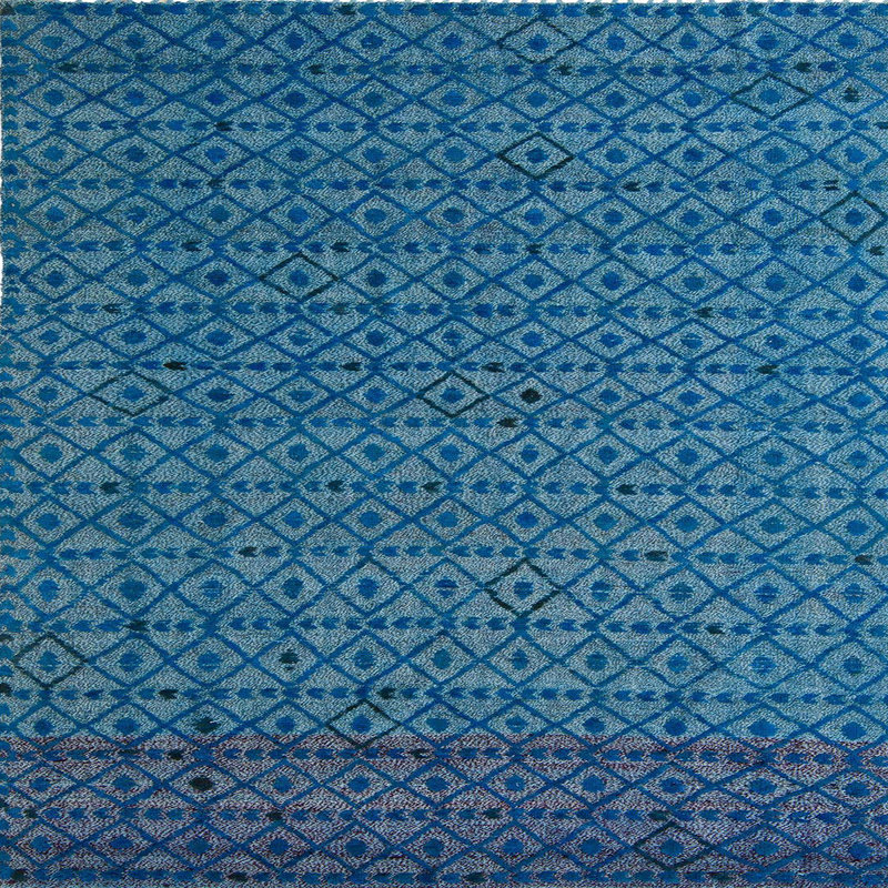 Tapis abstrait moderne 5183, Carré 3 pi