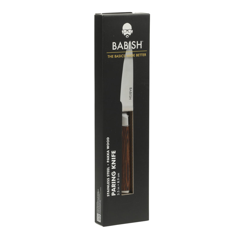 Couteau d'office 3,5 po Babish, Marron foncé
