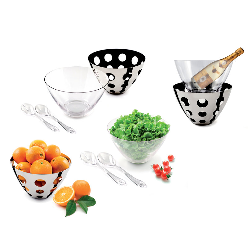 MEPRA Spa & Wellness Polycarbonate Fruit Bowl, Clear
