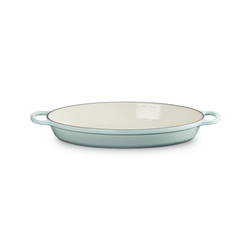 Le Creuset Enameled Cast Iron Signature Oval Baker, 3 Qt., Sea Salt