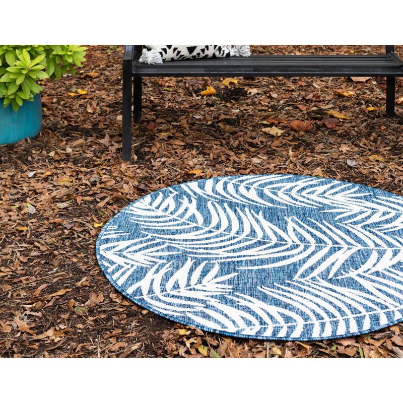 Tapis d'extérieur Kona couleur arctique, Rond 10 pi 8 po