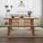 Burlywood Rectangular Solid Dining Table For Dining Room/Kitchen-774768959