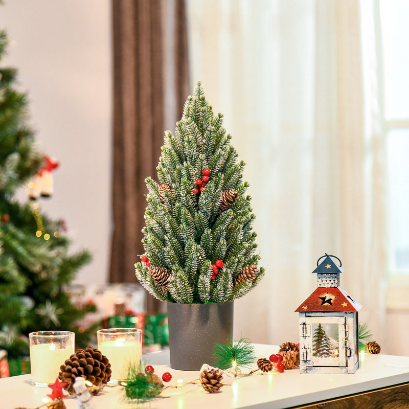 Arbre de Noël artificiel effilé 18 g / 18 po H 18,5 po