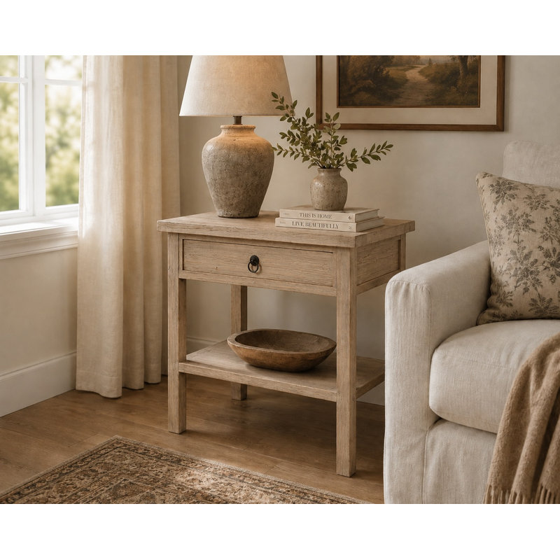 Helana 28'' W Solid Wood Console Table