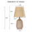 Kokenos Ceramic Table Lamp With Scallop Shade-1774942371