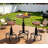 3-Piece Bar Table (32.3"-36.2") & 2 Bar Stools (23.6"-29.5") Set For Pub Kitchen Dining Living Party Bistro Breakfast, Swivel Top, Height Adjustable, Most Weld, Space-Saving-853929272