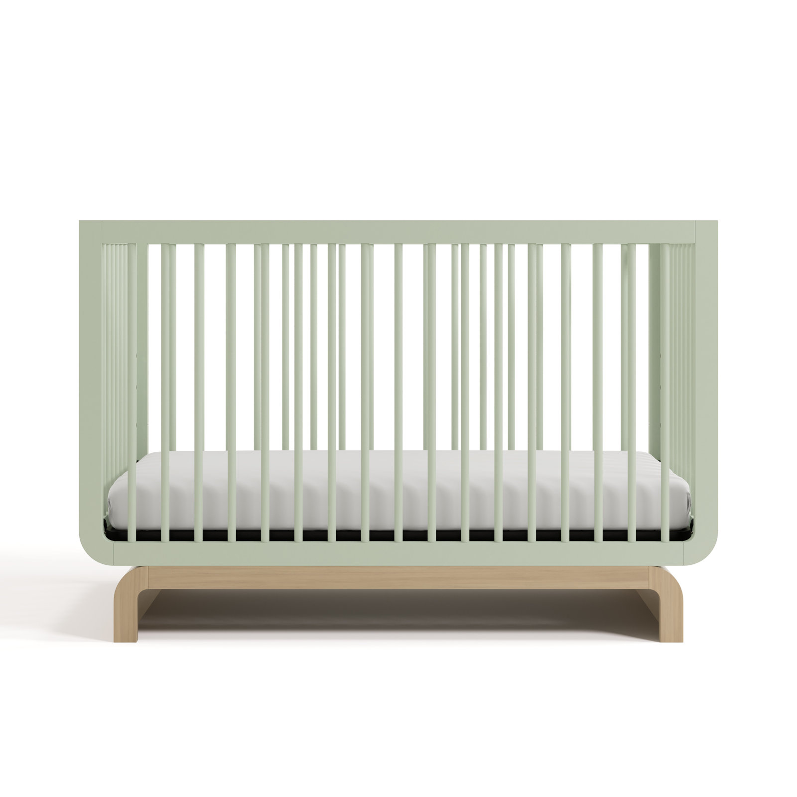 Santorini Pine 5-in-1 Convertible Crib, Sage/Driftwood, Crib