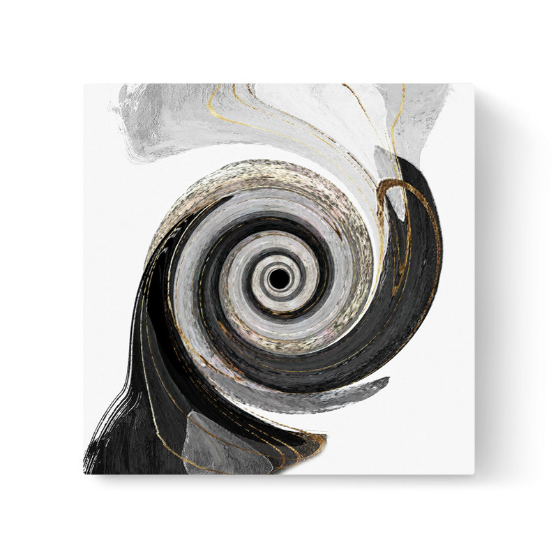 Gravité I - peinture sur toile tendue, H 8 po x l 8 po