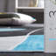 Tapis gris foncé / turquoise Bennita 837-1488802785