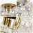 4-Light Gold Flush Mount Ceiling Light With A Cluster Of Iridescent Glass Globes-1153199983-1155969504