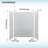Matte White Textured 60"W x 75"H 3-Piece Premium Solid Surface Tile-Design Tub & Shower Wall Panel Surround Kit – Easy to Install, Trimmable, 1/8" (3mm) Thick-120778255