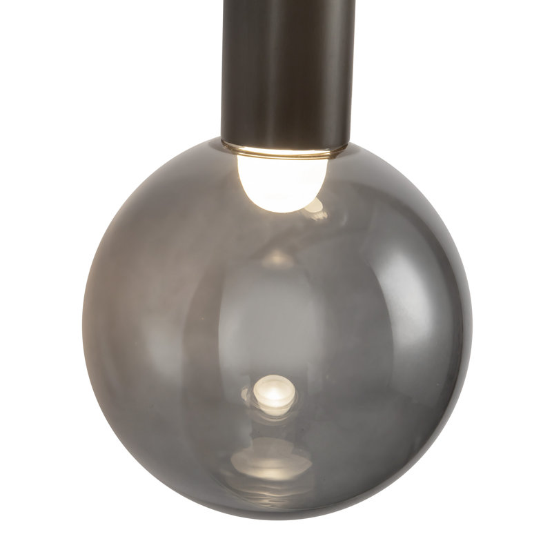 Martinez 1 - Light Armed Sconce, Urban Bronze/Smoked Glass