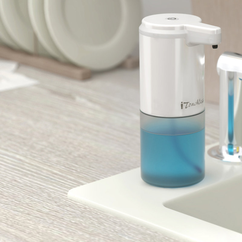 Automatic Stainless Steel Foaming Soap Dispenser, White