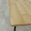 Shorthill Oak Solid Wood Top Metal Base Dining Table-854809648-854809677