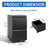 2 Drawer Metal  Mobile File Cabinet, Rolling File Cabinet With Lock  Hanging Legal/Letter/A4 ,Y Assembled Except Wheels-1730298979