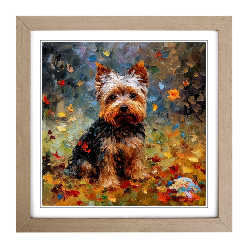 Single Picture Frame Print on Wood, Oak Framed